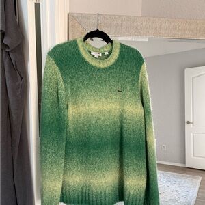 Lacoste Mint and Forest Green Sweater